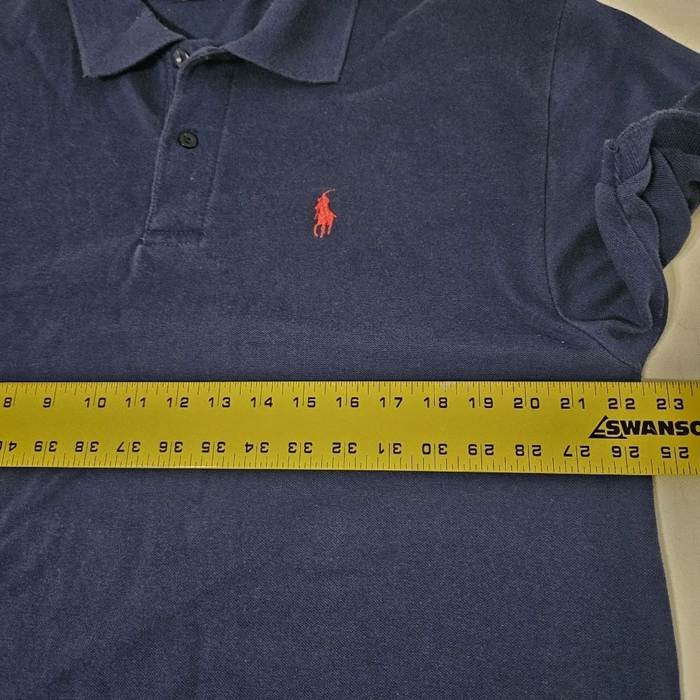 Vintage Polo Ralph Lauren Men's Size XX-Large Navy Blue Big Horse Polo Shirt B17